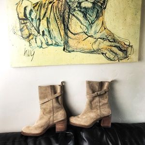 Lucky Brand Tan Leather Boots
